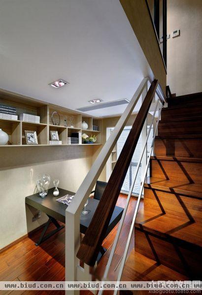 2014现代风格楼梯间书房装修图片