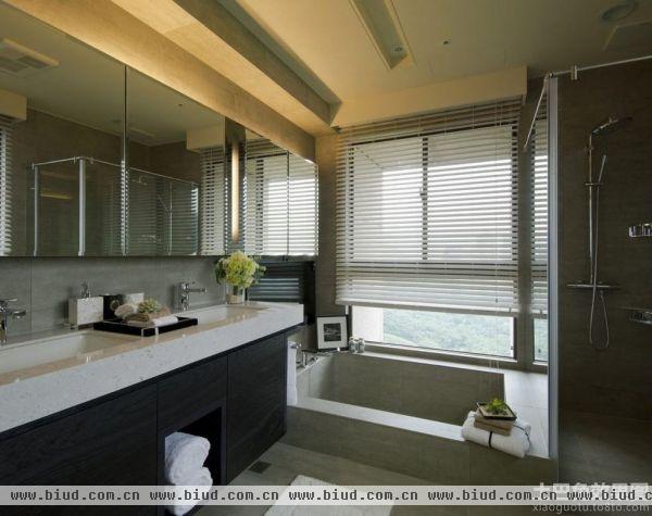 现代简约风格家庭浴室柜图片