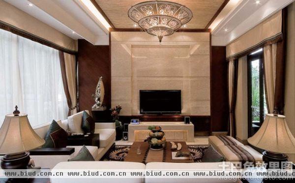 东南亚风格高档精装客厅图片