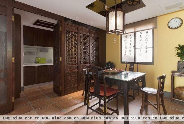 中式风格室内家用餐厅装修图片