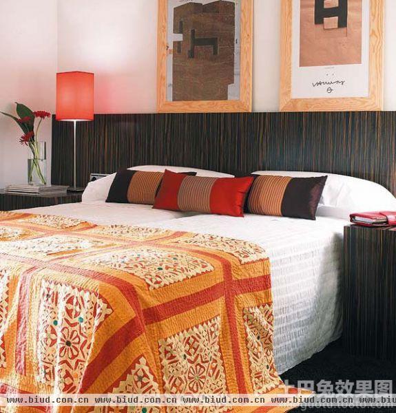 现代室内卧室床单贴图