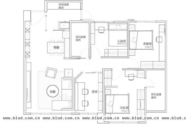 115平米甜蜜两人空间