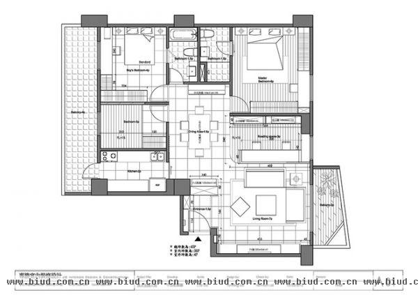 老屋换新妆 中西融合的132平米三居室