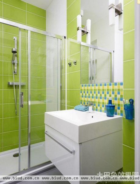 现代卫生间浴室玻璃隔断图片
