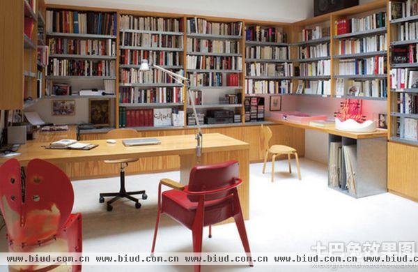 日式大户型经典书房装修效果图