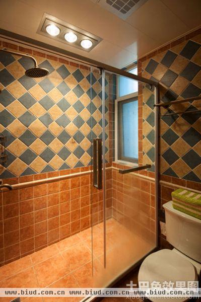 东南亚风格瓷砖浴室装修图片