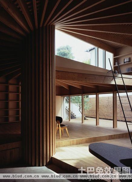 日式家居风格复式房屋装修效果图大全2014图片