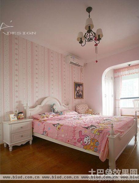 粉色卧室吊顶图片