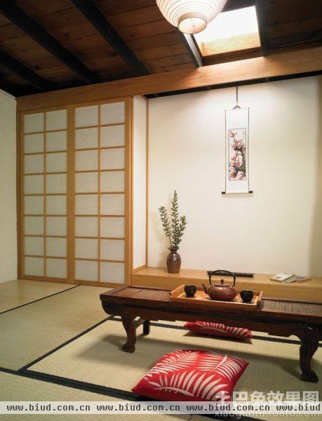 日式装修客厅榻榻米效果图