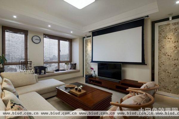 74平米简中式一居室家装效果图欣赏
