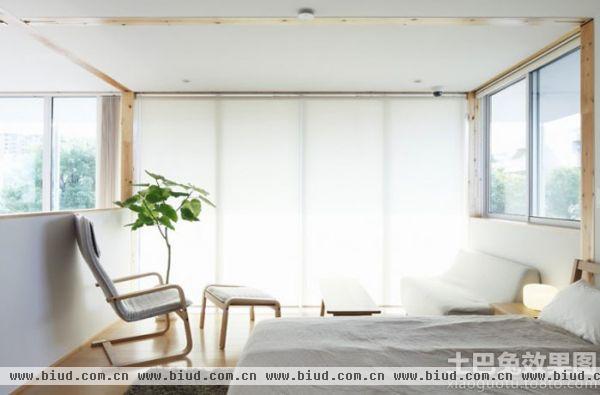 日式风格阁楼卧室装修设计图片2014