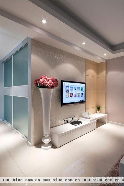 极简主义设计客厅电视背景墙