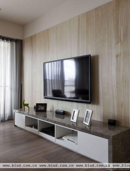 美式简约木质电视背景墙装修效果图大全