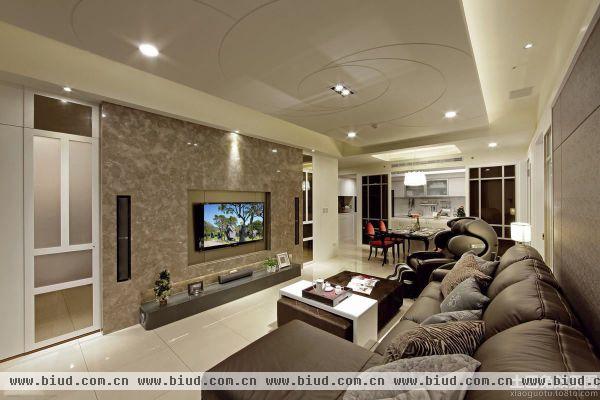 现代装修设计客厅电视背景墙效果图大全欣赏