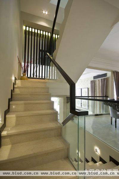 中式别墅楼梯装修设计