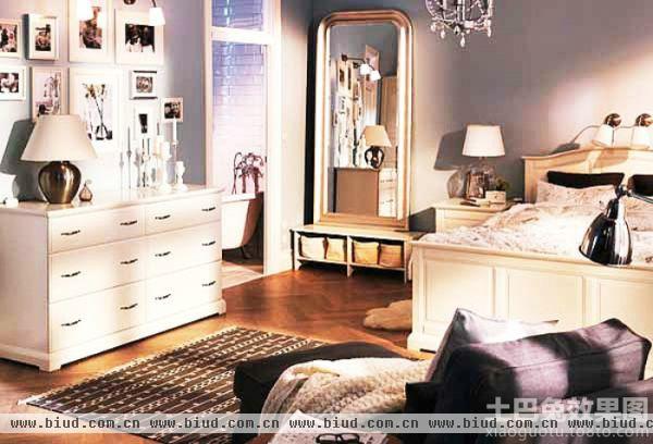 复古装修设计卧室图片