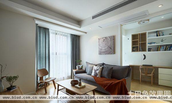 日式风格一居室客厅装修效果图