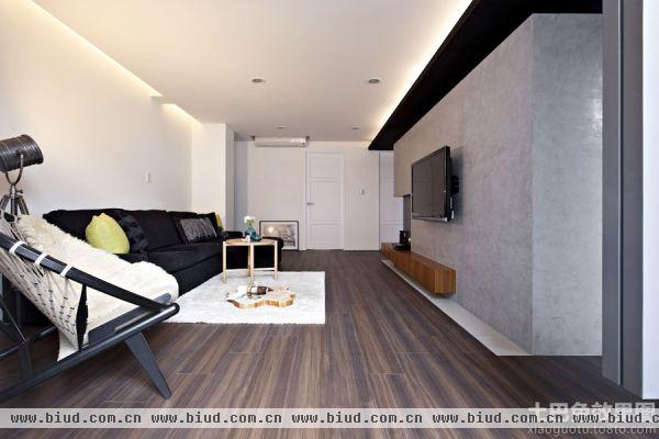 60平米现代简约风格一居室装修效果图