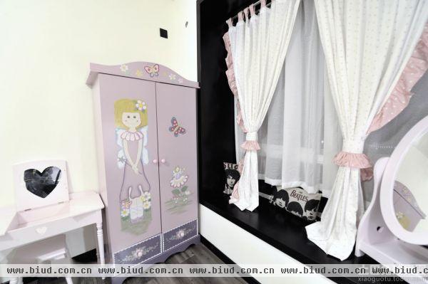 宜家设计儿童房窗帘图片