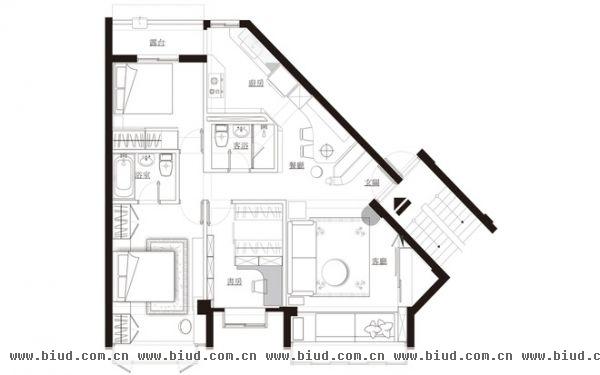 突破99平米格局困境 30年老屋换新颜