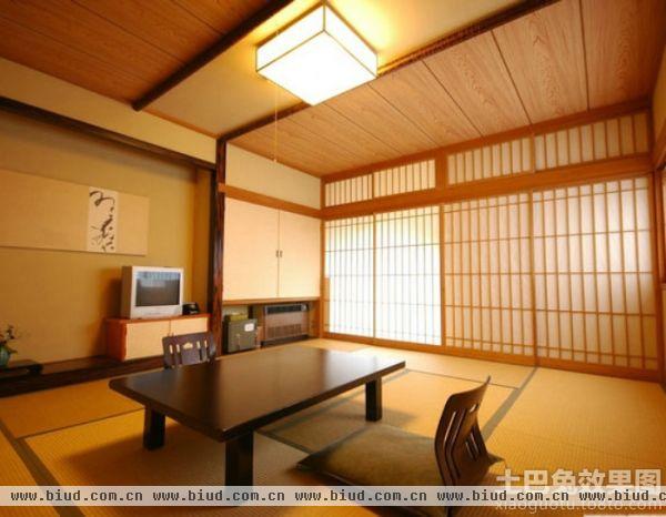 日式家庭装修设计客厅榻榻米图片欣赏