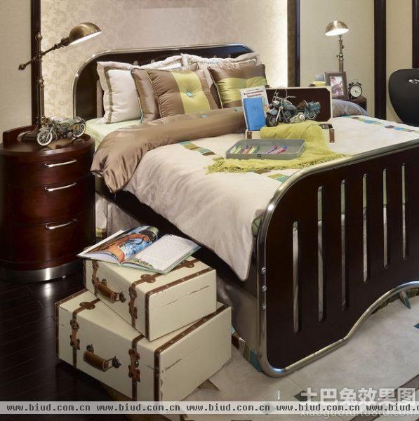美式风格卧室床图片欣赏