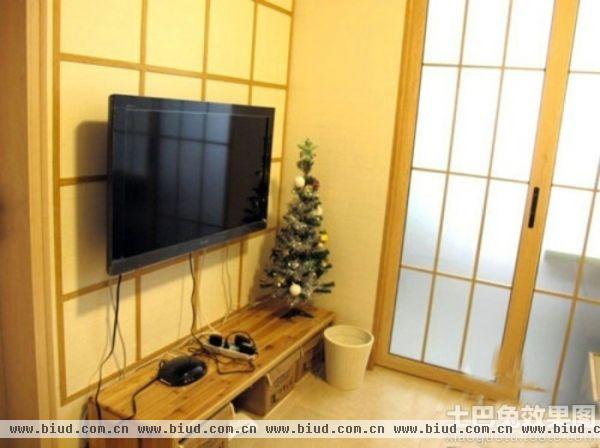 日式风格室内设计电视背景墙图片