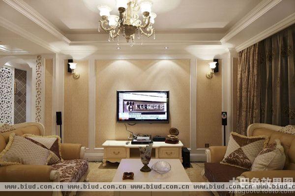 欧式风格家装客厅电视背景墙图片大全