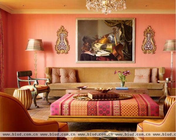 8万打造99平东南亚风格客厅沙发背景墙装修效果图大全2012图片