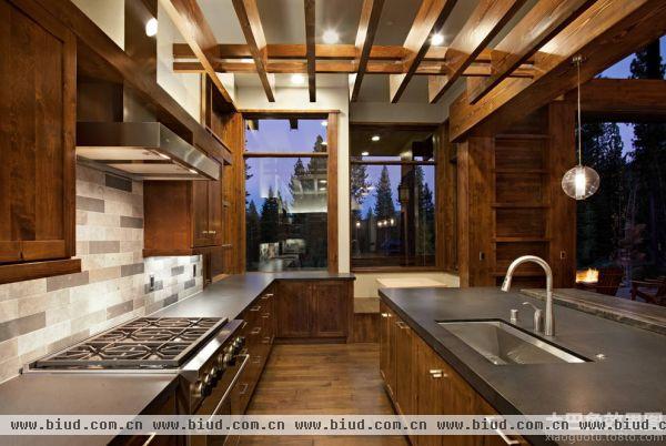 美式风格厨房吊顶装修效果图欣赏