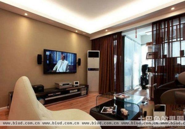 美式风格装修设计客厅电视背景墙图片欣赏