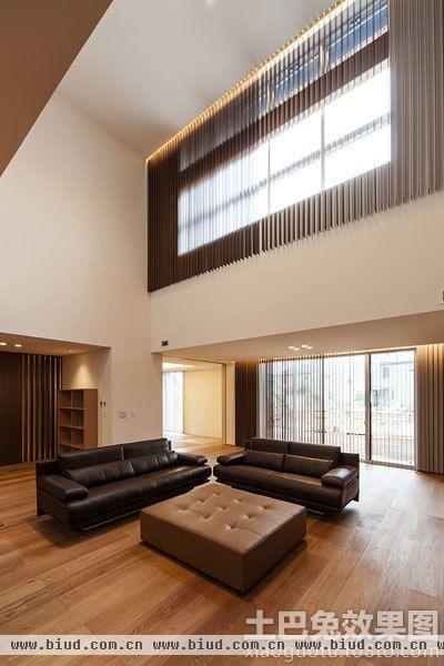 日式风格挑高客厅装修效果图