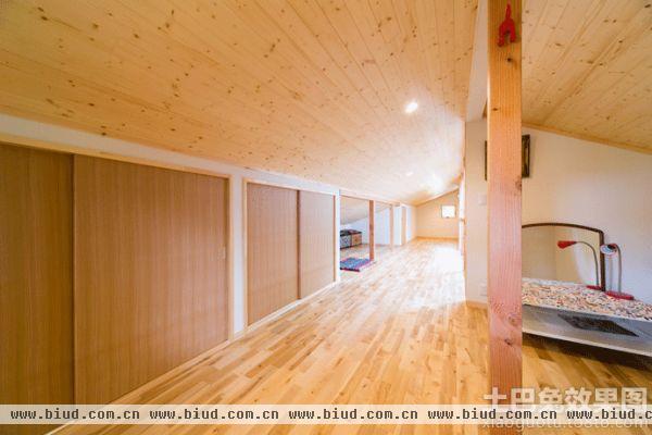 日式家装别墅室内实木装修效果图