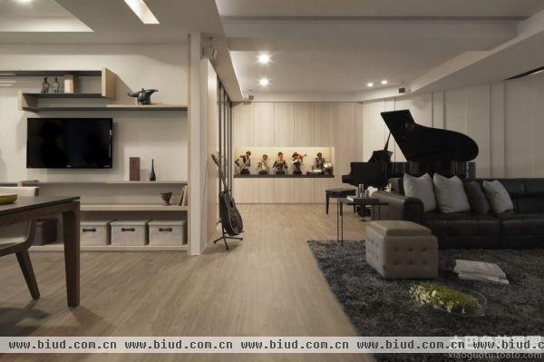 现代风格115平米三居室装修效果图欣赏