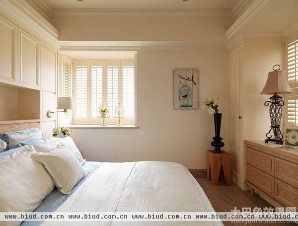 时尚美式小卧室装修效果图大全2014图片
