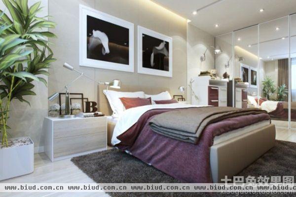 现代风格家庭设计卧室效果图大全