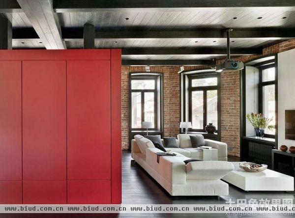120平米美式工业住宅风格大三居室内装修
