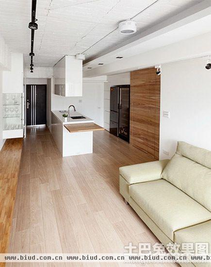 简约44平米单身公寓装修效果图2014