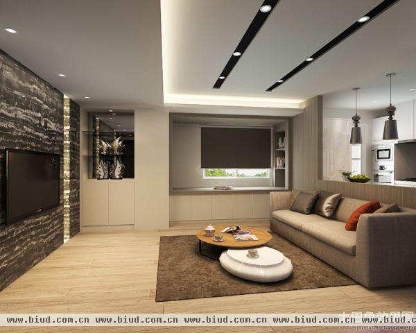 现代风格室内120平米三室两厅装修效果图欣赏