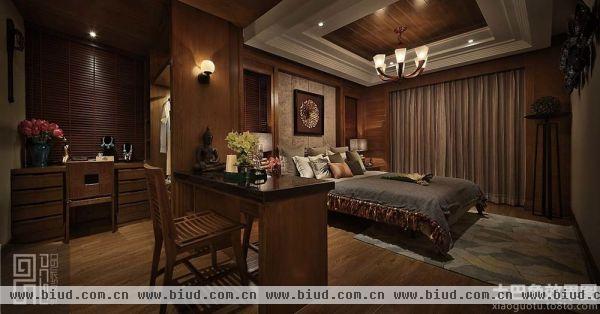 东南亚风格主人卧室装修效果图
