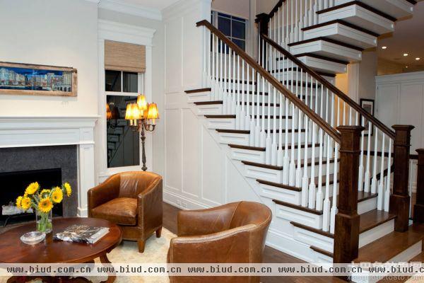 美式风格家庭设计装修楼梯图片大全