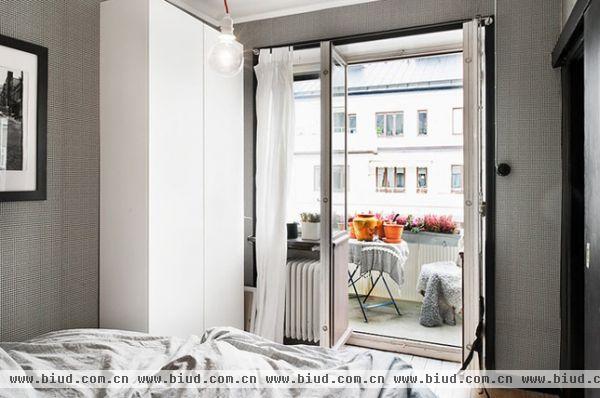 酷感纯黑系 瑞典43平男子公寓