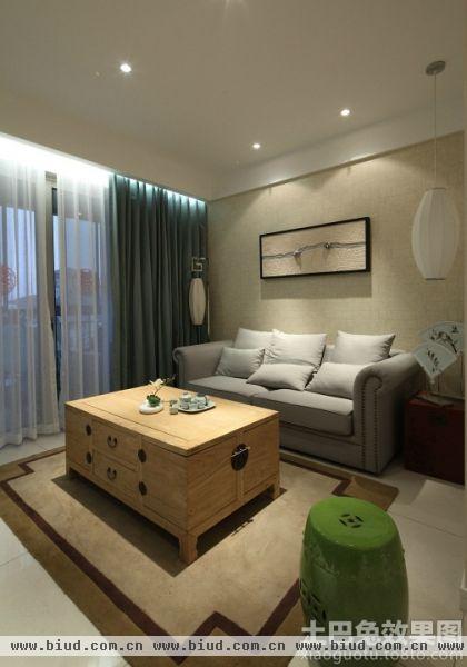 新中式风格一居室装修效果图片欣赏