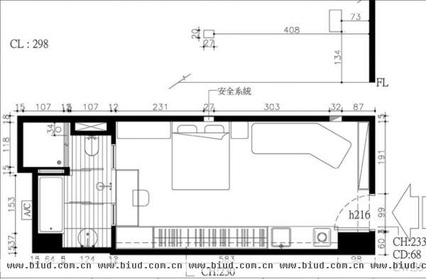 27平米超小户型一居室