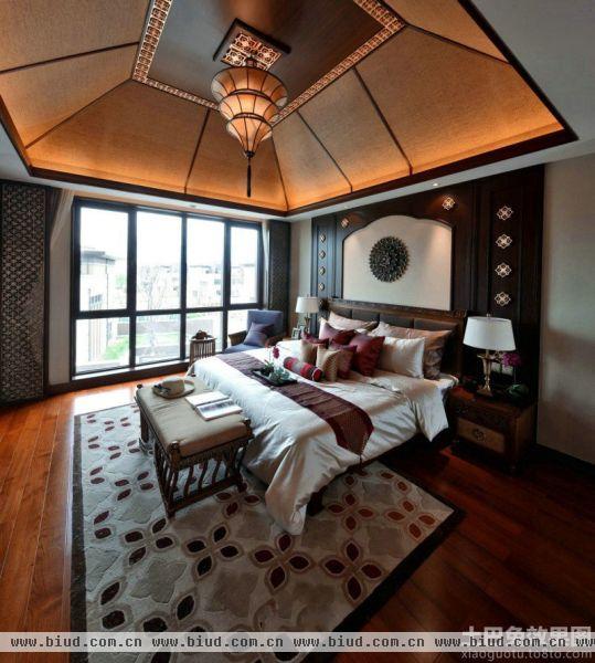 中式风格大卧室装修图片欣赏