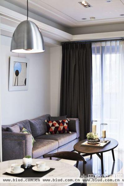 现代室内设计客厅窗帘效果图