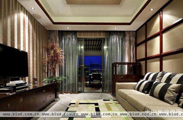 中式一居室户型家庭装修设计