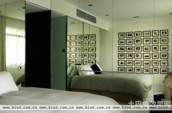 现代家装卧室相片墙图片欣赏