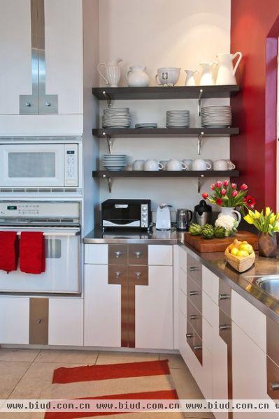 美式乡村别墅厨房橱柜装修效果图大全2012图片