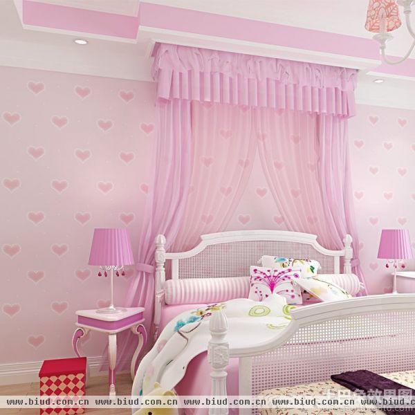 家庭设计粉色儿童房效果图欣赏